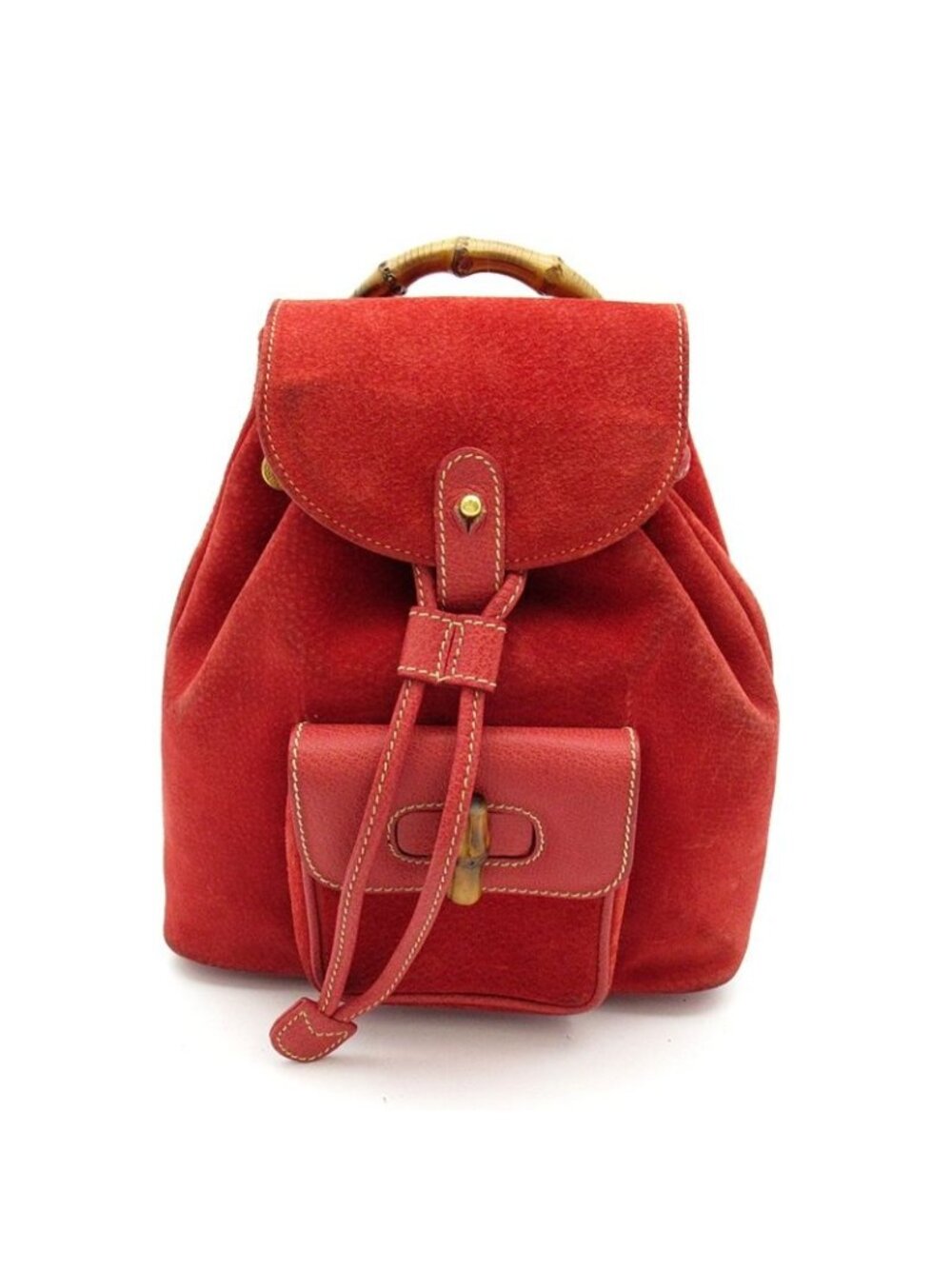 Gucci Bambu Backpack Mini Suede Leather